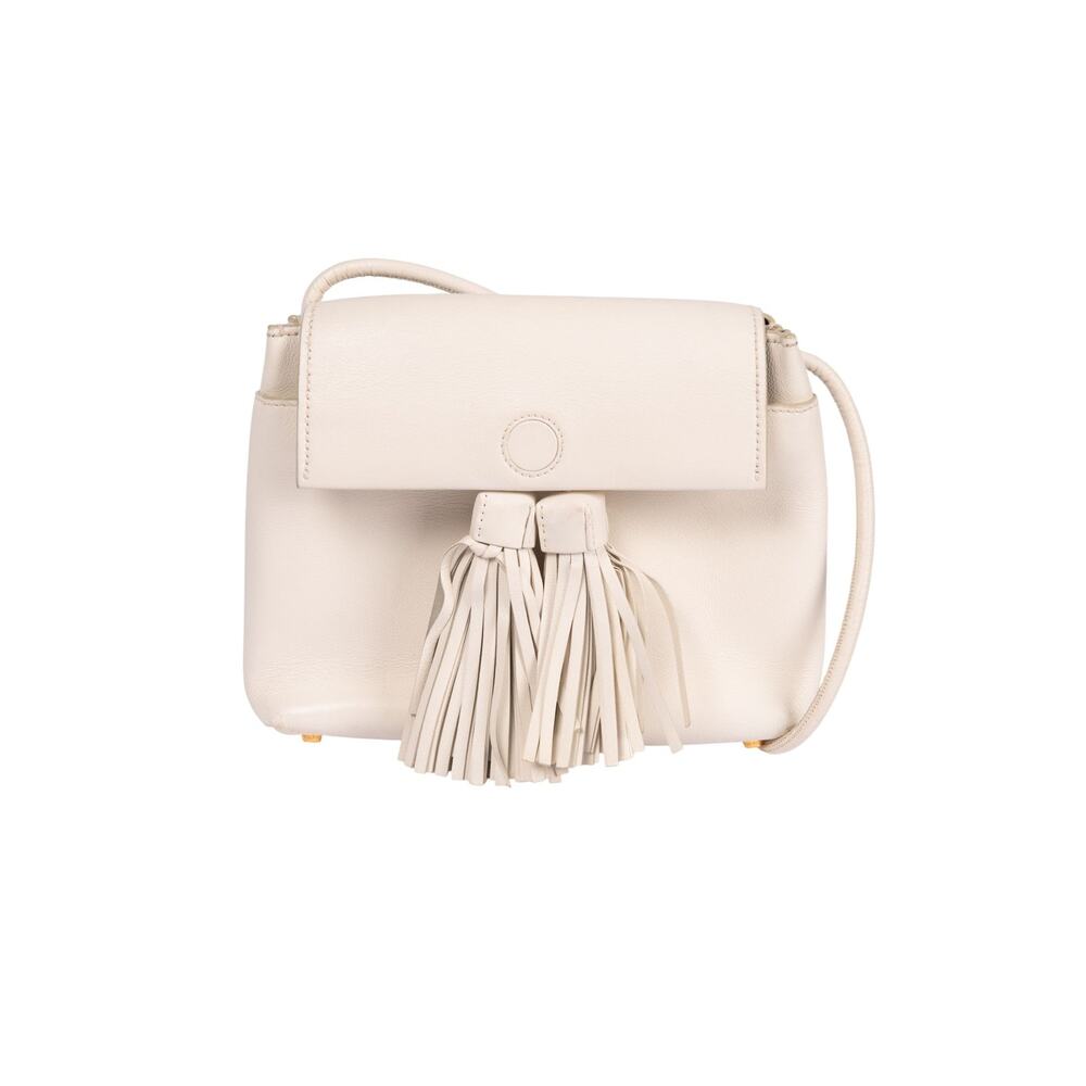 TOM FORD White Leather Small Crossbody Bag